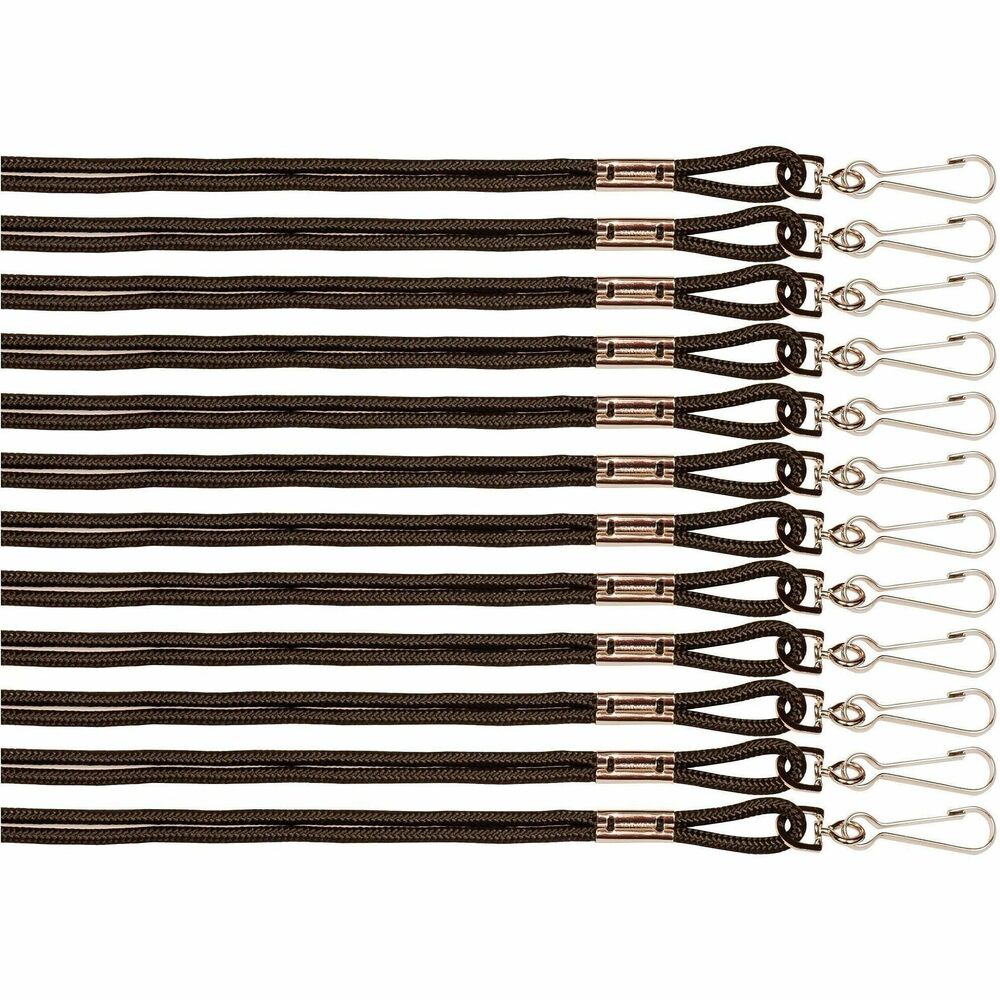 CSI126BLK - Heavy-duty nylon lanyard is great for keeping your items close and secure. Securely fasten your whistle or name badge with the metal J-hook for quick and easy attachment. The 25-1/4" length makes it easy to hang around your neck.