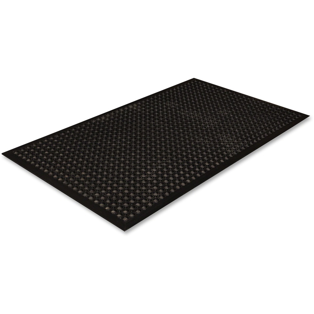 CWNWSCT35BK - Economical drainage mat features raised surface rings to provide excellent traction during use. The low-profile design is made with molded beveled borders for increased safety. Mat is designed for dry, light-duty to medium-duty applications.