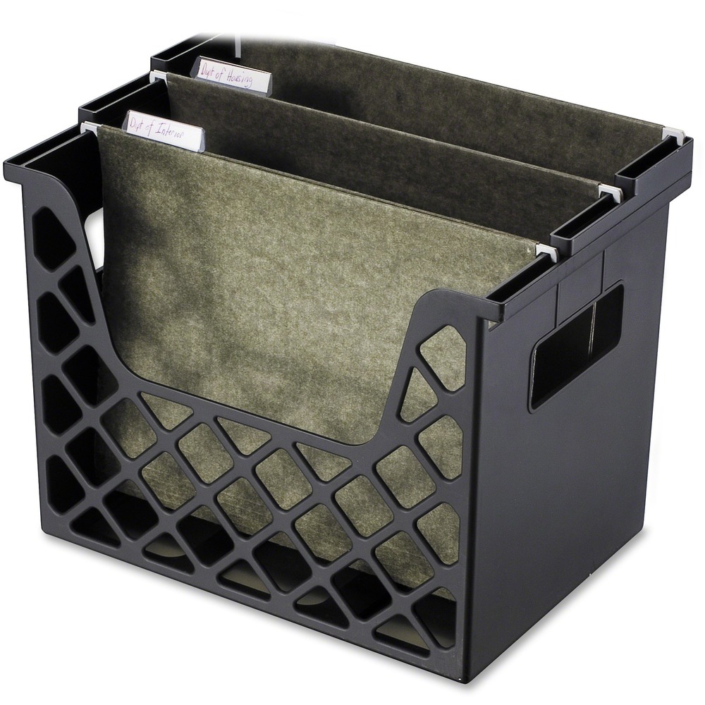 OIC26162 - Recycled Desktop File Organizer features a compact, portable design for an efficient way to organize your work space. Removable, step-up inserts allow you to create raised sections in the organizer to easily view files. Its unique construction offers 33 percent more capacity than standard organizers. File organizer holds up to letter-size files and documents. More from the Manufacturer