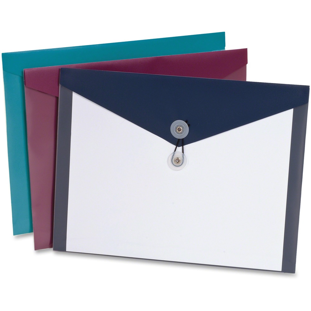 PFX90016 - Side-opening poly envelopes are moisture-resistant, stain-resistant, tear-resistant, stronger and longer-lasting than paper envelopes to protect your documents. Polypropylene is clear on one side so you can identify contents. Envelopes offer elastic closures to keep contents secure.