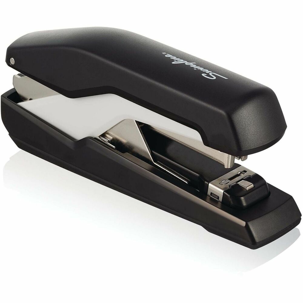 Rapid Supreme Omnipress SO60 Stapler - Staples Upto 60 Sheet of 80g/m² Paper - Full Strip - Staple Size: 0.25" - Black, Gray - 1 Each