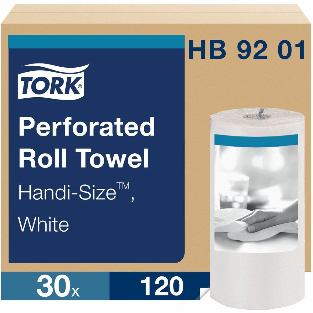 TRKHB9201 - When you want to wipe up water and other spills, this perforated roll of towels offers a soft and high-bulk solution. High absorbency delivers superb spill holding, and that reduces the number of towels you need to use. The towel is strong enough for wiping all surfaces. Two-ply towels are made from a high percentage of recycled fibers. Roll fits in standard, kitchen-roll dispensers.