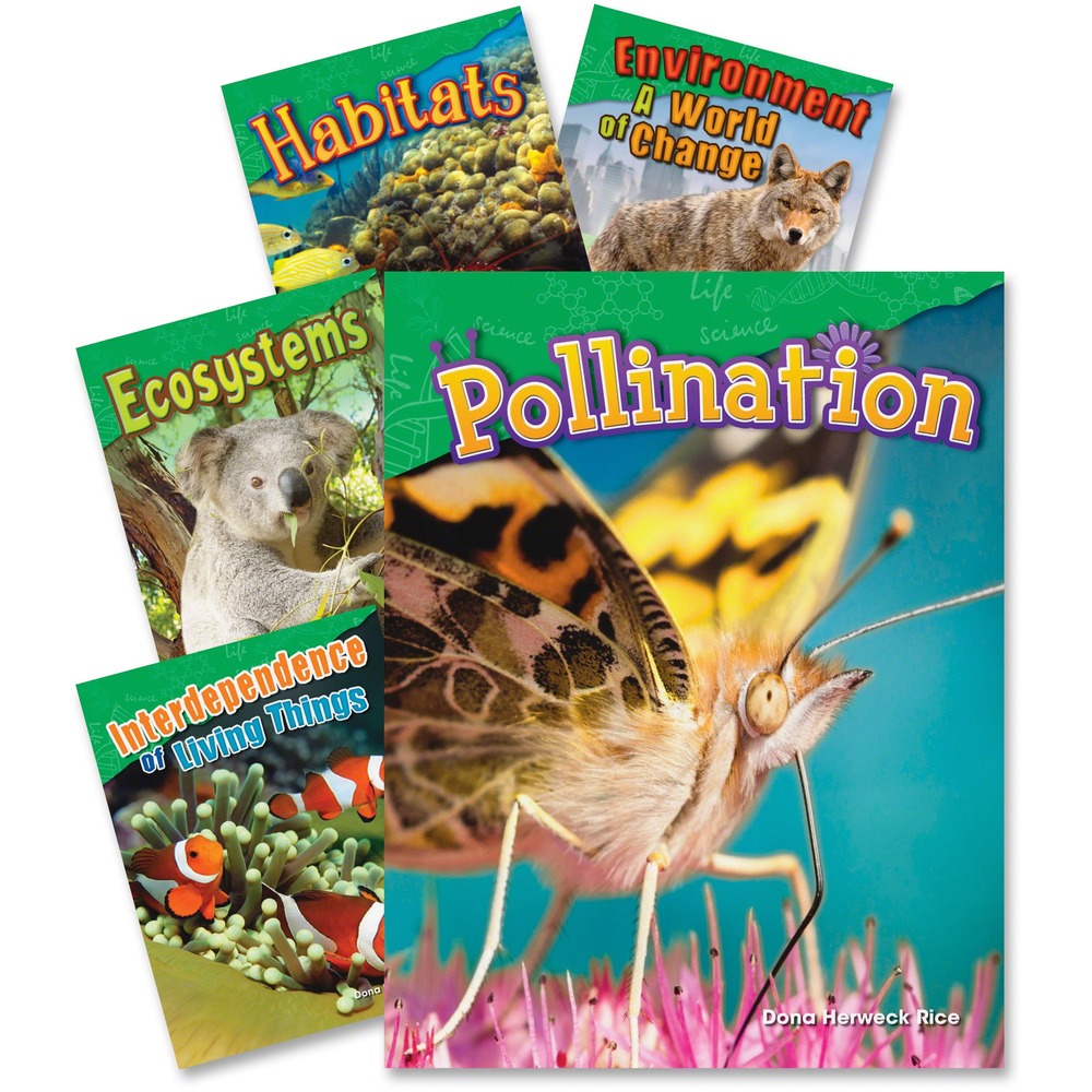 SHL23023 - Teach students the fundamentals of life science with this dynamic five-book set. These resourceful titles give young students an understanding of fundamental scientific topics, including pollination, interdependence, ecosystems and more. Nonfiction titles feature colorful images paired with high-interest text to keep young readers engaged from cover to cover. Books are designed for second-graders.