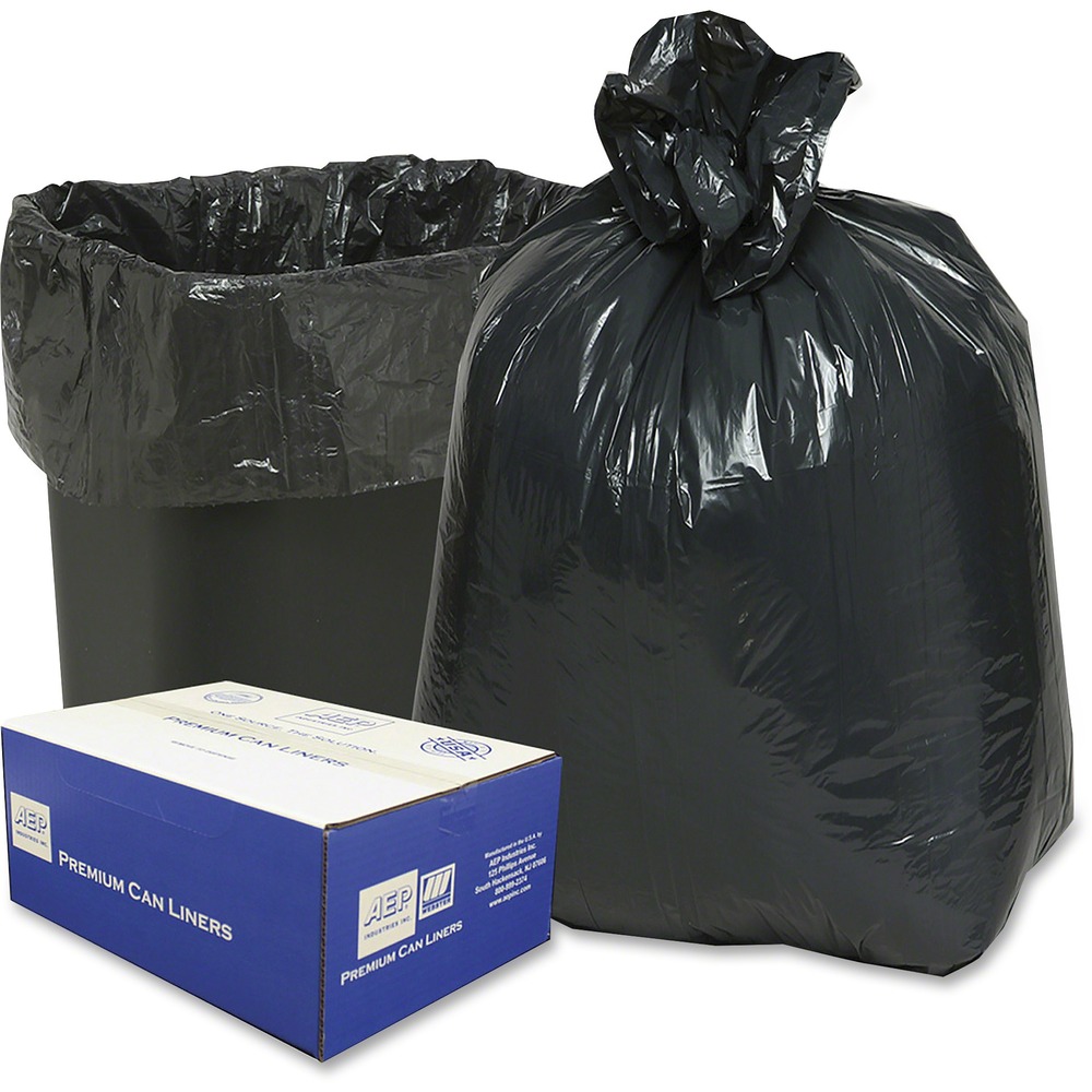 WBI243115B - Can liners offer a reliable way to contain your trash in a variety of environments. 16-gallon bag is conveniently sized to fit in smaller areas. Opaque design hides the items contained inside for added privacy.