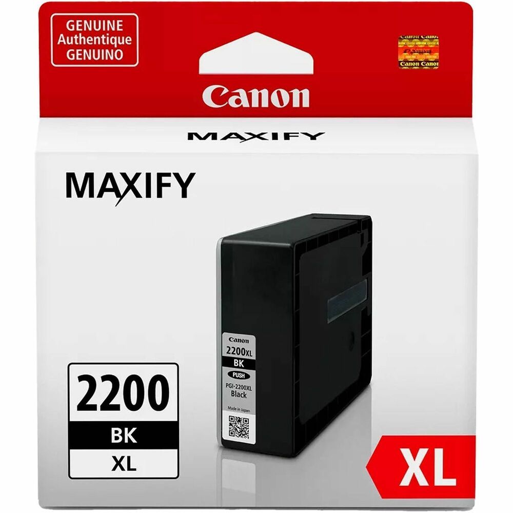 CNMPGI2200XL - Ink tank delivers a high page yield while an innovative ink formula guarantees crisp text, sharp contrast and vivid colors. Exceptionally dense, durable pigment ink is smudge-proof and highlighter-resistant. The bottom line is laser-sharp quality and cost-effective prints. Ink tank is compatible with Canon Maxify IB4020, IB4120, MB5020, MB5120, MB5320 and MB5420.