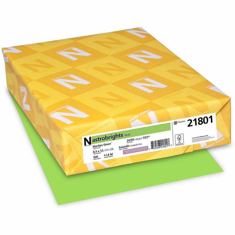 WAU21801 - Create attention-getting notices, flyers, announcements, bulletins and more with this heavyweight, high-quality, 24 lb. bond. Each sheet is acid-free and lignin-free. Paper also provides consistent, trouble-free press performance. Paper is compatible with copiers, laser printers and inkjet printers.