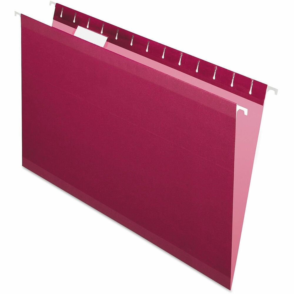 PFX415315BUR - Reinforced Hanging File Folders include letter-size, printer-ready insert sheets for use with clear tabs and a dispensing box with perforated section for easy, one-at-a-time access. Reinforced with patented polylaminate at all critical wear points. Lighter interior helps prevent misfiles.