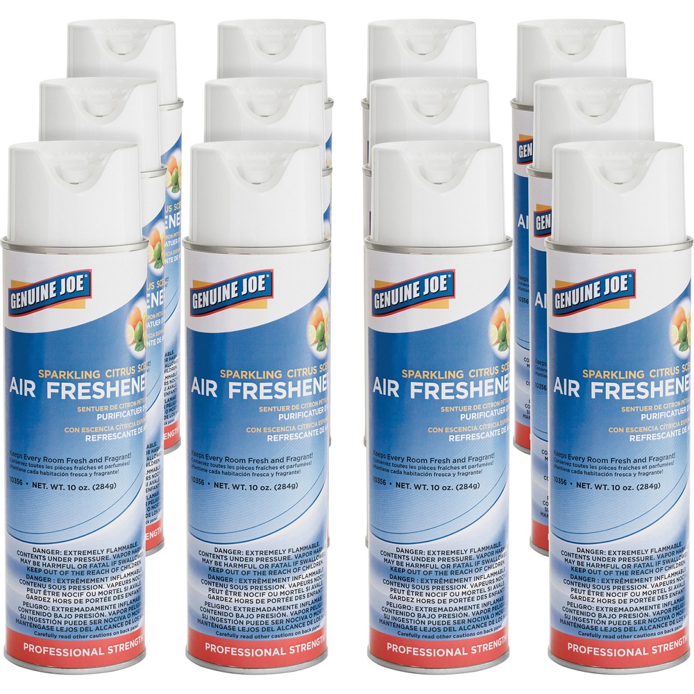 GJO10356CT - Instant fresh deodorizer quickly eliminates offensive odors, infusing the air with a sparkling citrus scent. Deodorizer is safe to spray on most fabrics. Air freshener is great for use in offices, bathrooms, smoking areas and locker rooms.