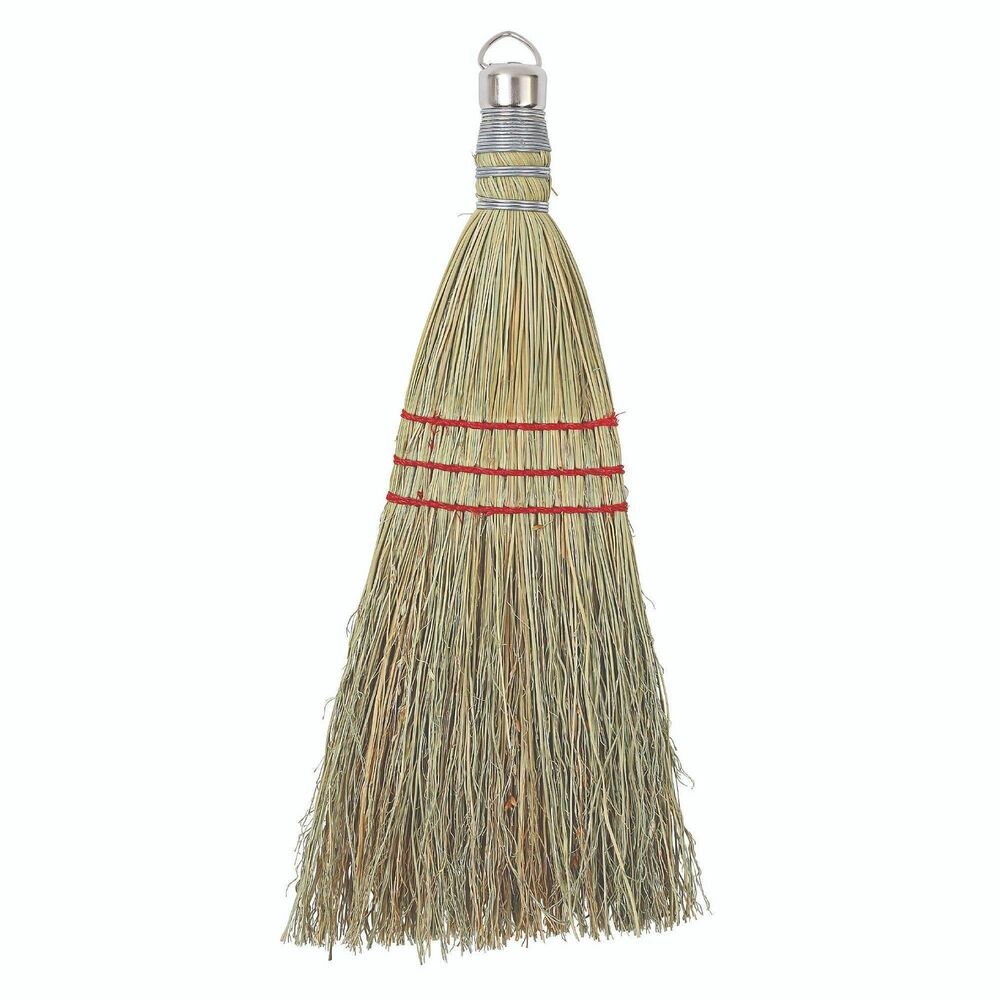 GJO80161 - Whisk broom features a sturdy construction for efficient performance for either industrial or janitorial use. High-quality stitching provides long-lasting durability to let you effortlessly sweep up dust and dirt without it separating at the vulnerable points. Hang-up ring allows fast, easy storage to keep it conveniently located for quick access. Metal cap on the end prevents it from fraying for safe manual cleanings.