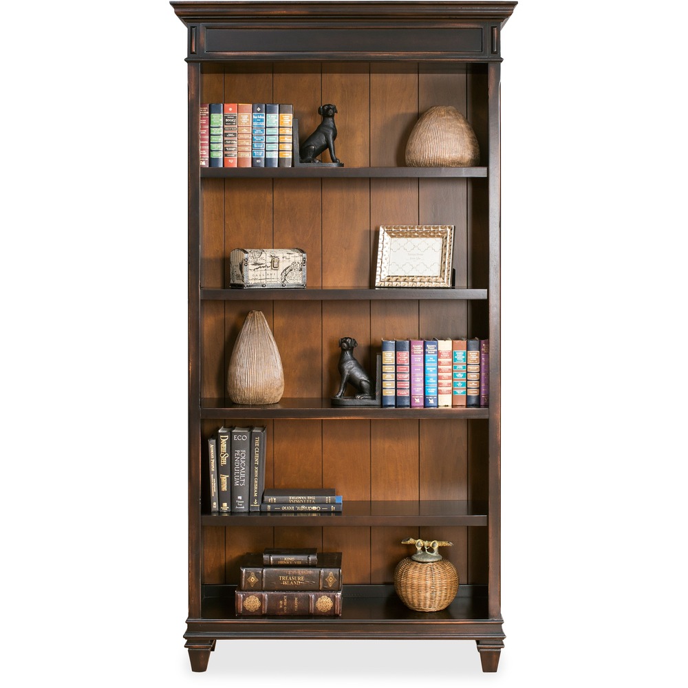 MRTIMHF4078 - Hartford Bookcase features a hand-rubbed finish that's been distressed to allow the natural wood to show through and present an aged, well-loved appearance. Three adjustable shelves allow you to display large or small items. This bookcase is right at home in either a formal setting or a more relaxed, eclectic room. Bookcase pairs perfectly with credenzas, desks, lateral files and hutches from the Hartford Collection.