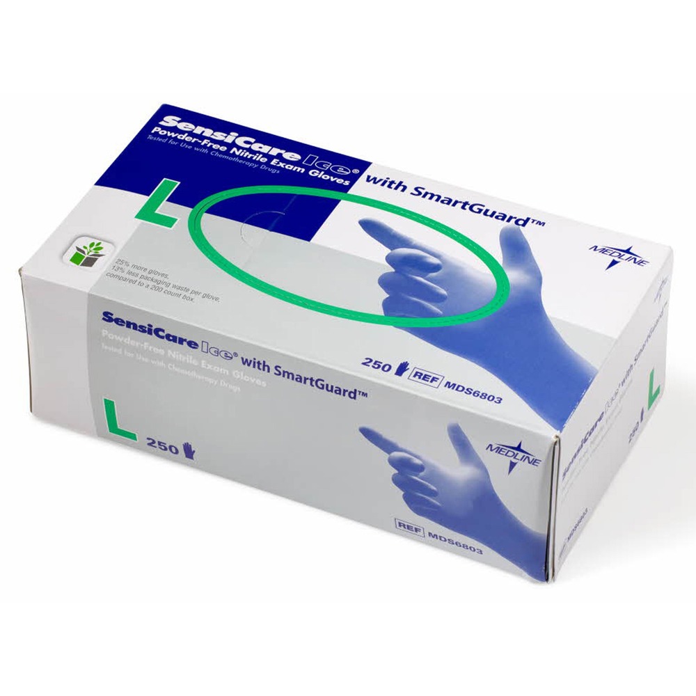MIIMDS6803 - Powder-free exam gloves are made using the latest advancements in technology to offer outstanding comfort and performance. Durable nitrile material is incredibly soft while providing excellent chemical-resistance and barrier protection. Latex-free gloves are tested for safe use with chemotherapy drugs. Enhanced tactile sensitivity allows you to accurately work with smaller items. Gloves are recommended for use in areas that may involve higher levels of stress on exam gloves or areas that deal with harsh chemicals or liquid immersion.
