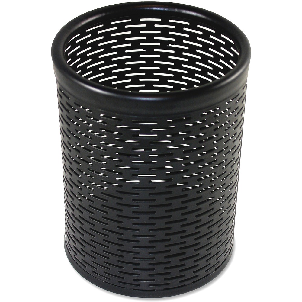 AOPART20005 - Pencil cup provides the perfect blend of form and function to keep you organized. Strong, heavy-duty punched metal construction features a contemporary style for a professional appearance. Protective feet prevent surface wear and scratches to your furniture. Reinforced rounded edges provide durability and attractive detailing. Sturdy pencil cup is extra deep for stability.