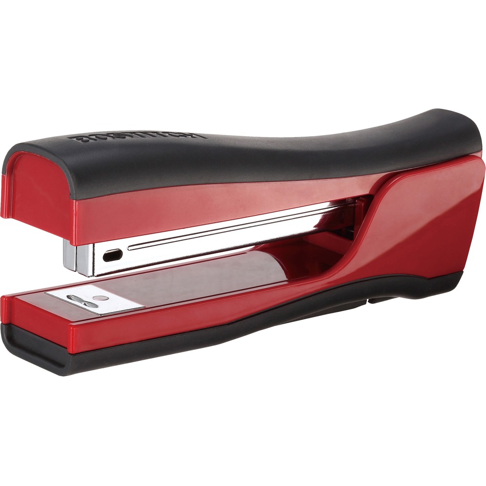 BOSB696RRED - A gadget lover's dream, the Dynamo Desktop Stapler features a built-in pencil sharpener, staple remover and a StapleStore compartment that stores two extra staple strips in the base. Efficient yet lightweight, the curved silhouette complements the palm of your hand while the soft rubber grip and base provide lasting comfort - a perfect combination for frequent stapling. Stapler opens 180 degrees for bulletin board tacking and crafting. It stands vertically or horizontally for easy access and storage. Use it to staple up to 20 sheets of paper. Full-strip staple capacity accommodates 210 standard staples. More from the Manufacturer