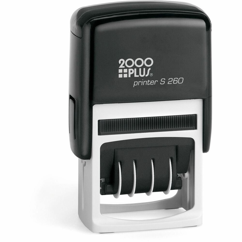 COS011098 - Message stamp with five-year date band features four interchangeable messages that include Scanned, Emailed, Entered and Completed. Two-color pad enhances visibility to quickly identify the message and date. Self-inking design re-inks automatically after each impression for quick, repetitive use. Easy-to-refill message stamp is perfect for frequent use.