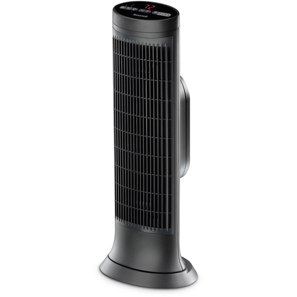 HWLHCE322V - Ceramic tower heater is an easy-to-access heater that features an abundance of user-friendly additions. Digital controls and a large LCD allow seamless navigation and a hassle-free approach to adjusting the heat output. The inclusion of a programmable thermostat and the ability to shuffle between multiple heat settings and hour time settings provide a customizable experience. Permanent dust filter and the capacity to oscillate heat into wide areas of space make this unit an excellent addition for medium-size to large rooms. Additions such as an auto-off, tip-over switch, cool-touch housing and overheat safety protection all solidify peace of mind.