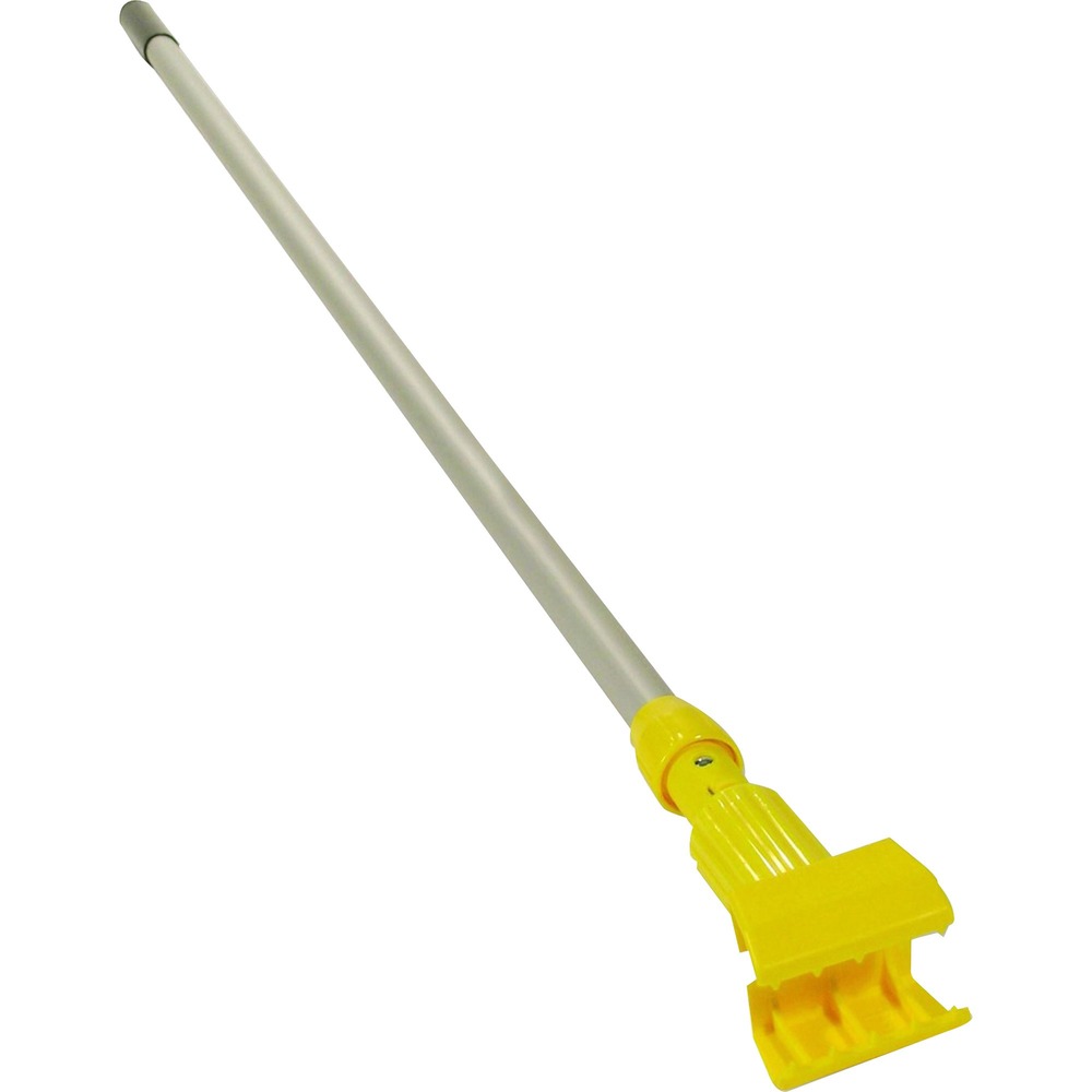 RCPH236000000 - Gripper Wet Mop Handle makes removing and replacing mopheads easy and efficient. Jaws of the mop handle hold mopheads firmly. This clamp-style handle should be used on wet mopheads with 5" (12.7 cm) headbands only (sold separately). The head of the frame is made of plastic. Handle is made of vinyl-coated aluminum that makes it easy to clean.