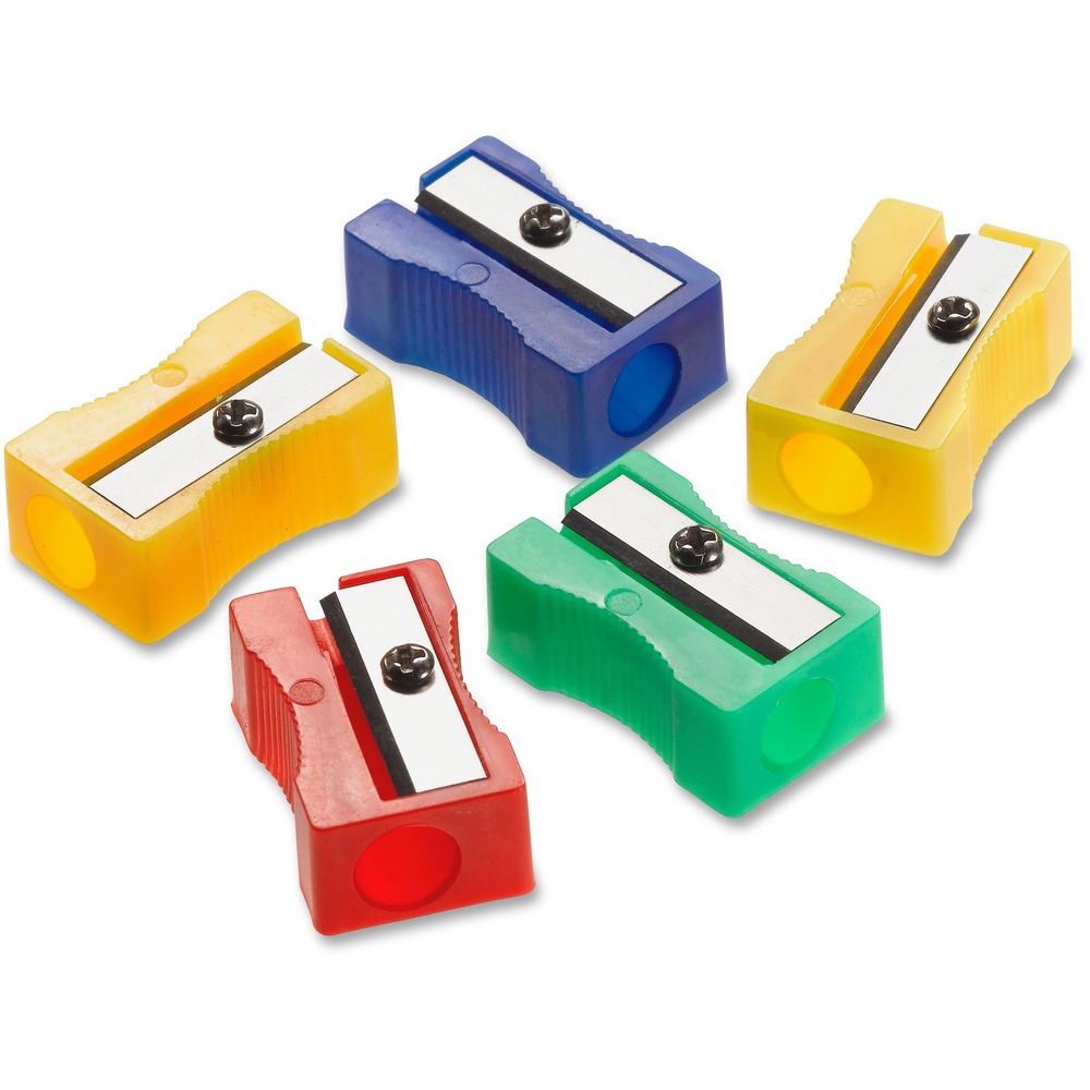 ACM15993 - The durable plastic casing of this manual pencil sharpener houses a steel blade to get your pencils consistently sharp. Compact design allows easy storage and is great for use at work, home or in school. Pencil sharpener is designed for use with No. 2 size pencils only. A variety of bright colors provide a fun way to brighten up any desk.