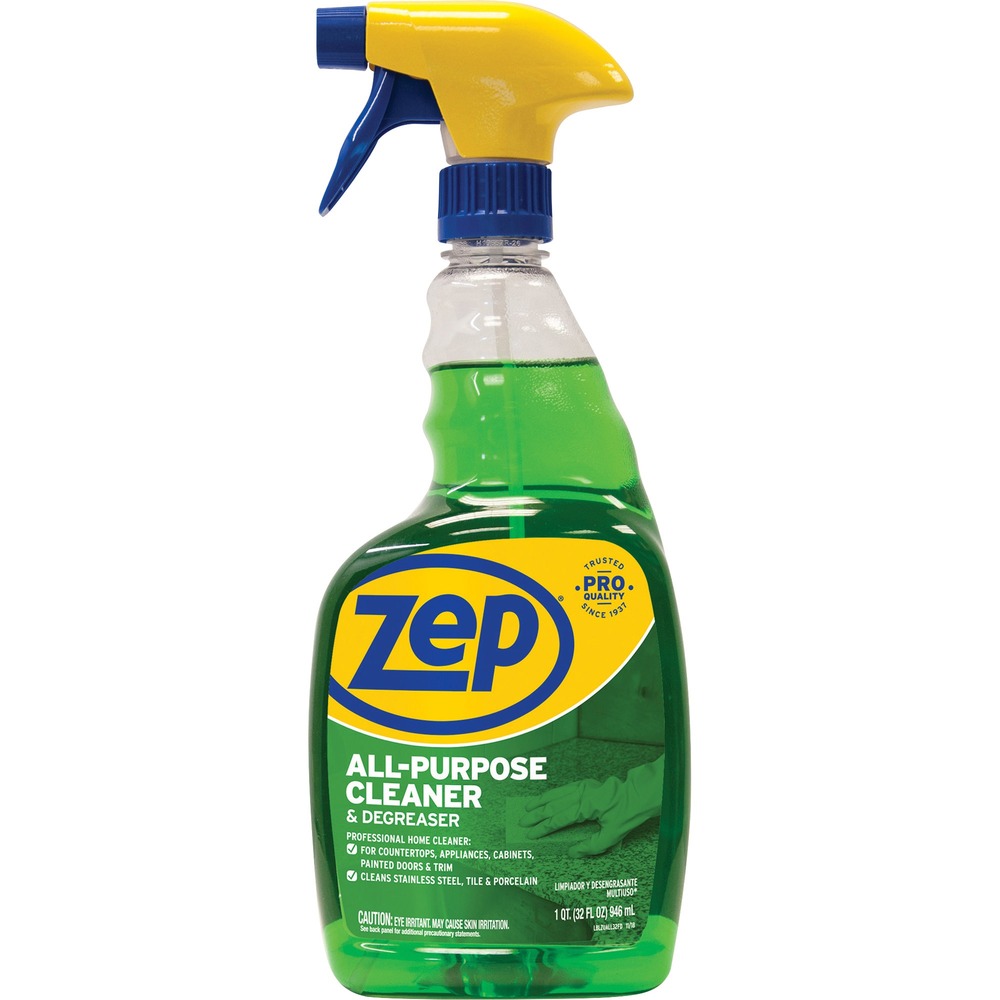 ZPEZUALL32 - All-purpose cleaner/degreaser is formulated for everyday use. Convenient spray bottle allows accurate dispensing to soiled areas. Ready-to-use formula allows immediate use without pouring, measuring or mixing. Cleaner/degreaser is perfect for use on tile, stainless steel, porcelain and more.