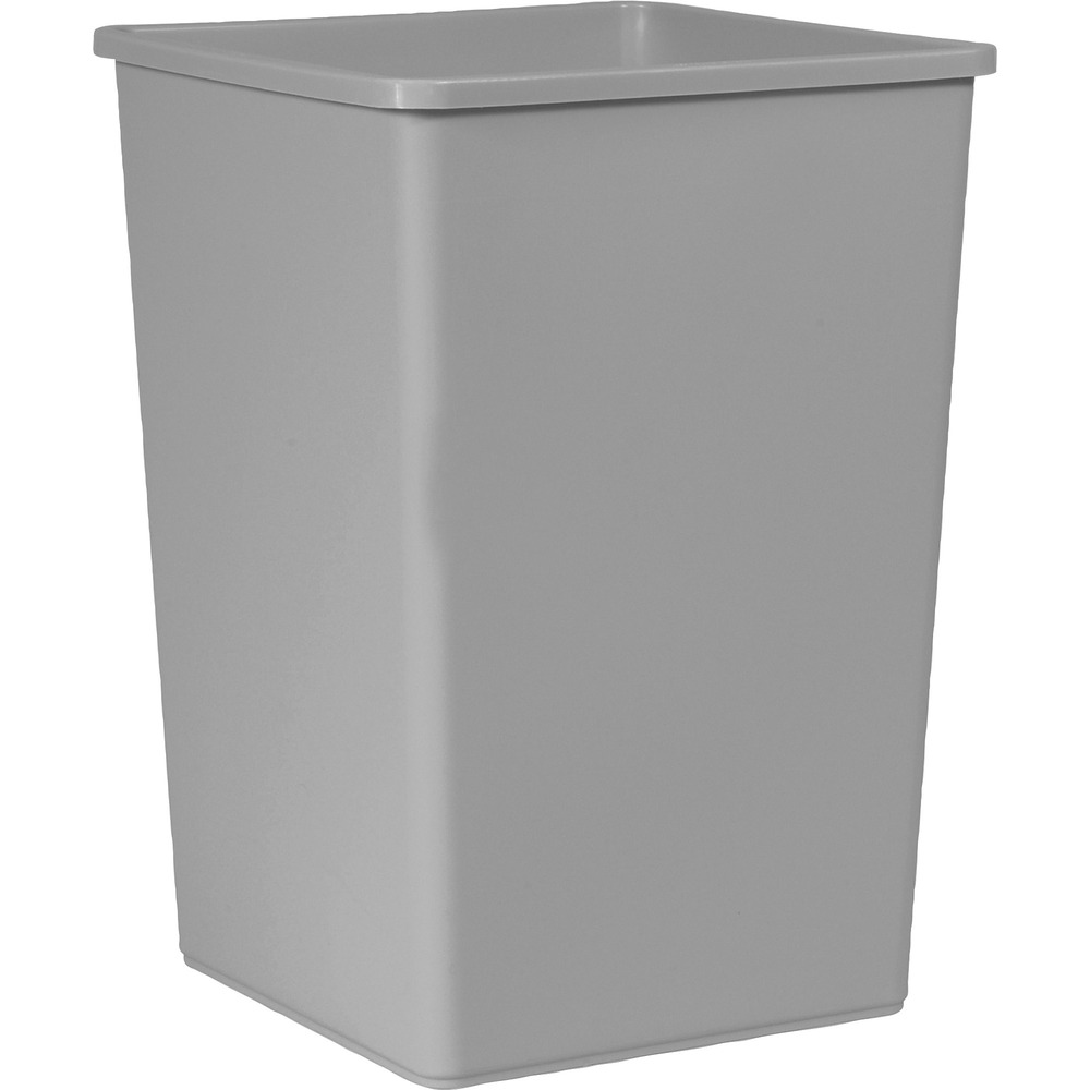 RCP3958GY - Large, 35 gallon square container is ideal for hotel lobbies, offices, restrooms, shopping malls, restaurants and other public locations. Linear, low-density polyethylene construction is durable and crack-resistant, even under tough indoor/outdoor conditions.