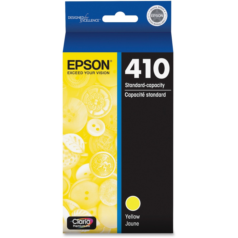 EPST410420S - Ink cartridge features versatile ink for vivid images and sharp text in your Epson Expression XP-830. The Claria Premium dye ink technology delivers stunning photos that last for more than 200 years in an album depending on conditions. Individual cartridge system allows you to replace only the color you need. Cartridge yields approximately 410 pages.