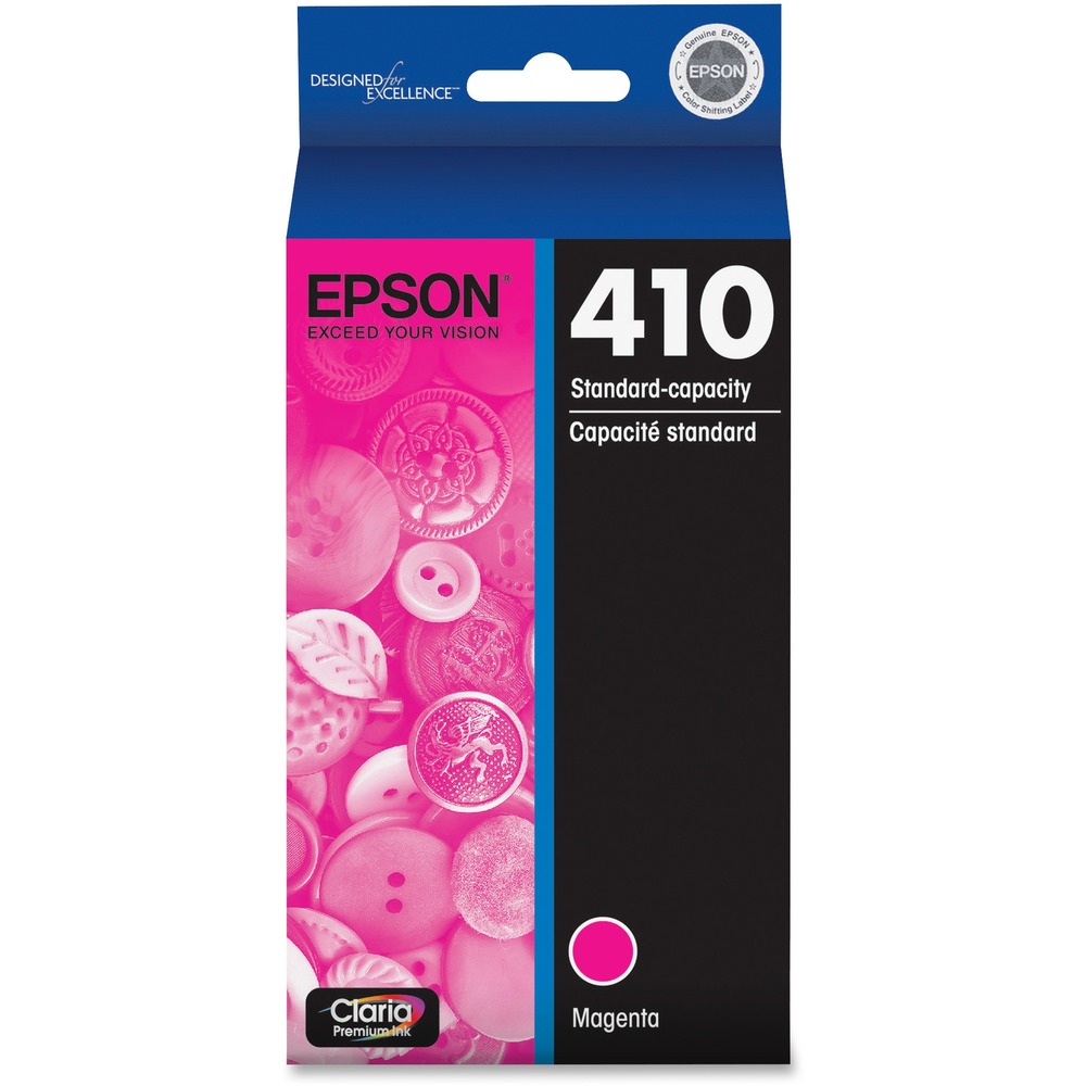 EPST410320S - Ink cartridge features versatile ink for vivid images and sharp text in your Epson Expression XP-830. The Claria Premium dye ink technology delivers stunning photos that last for more than 200 years in an album depending on conditions. Individual cartridge system allows you to replace only the color you need. Cartridge yields approximately 410 pages.