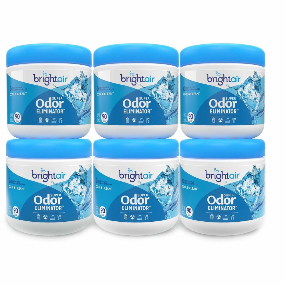 BRI900090CT - Transform your everyday odor problems into a pleasant fragrance experience. Practical odor eliminator freshens any space with a natural clean scent while effectively eliminating unwelcome odors. Super Odor Eliminator Air Freshener is safe to use around the office and any other areas you want to keep fresh. Super Odor Eliminator with the Cool and Clean scent freshens up to 90 days.