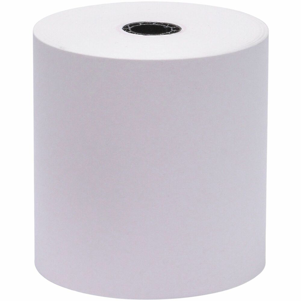 BSN31824CT - Single Ply Adding Machine Rolls are ideal for use in adding machines, calculators, and cash registers. Made with premium quality, lint-free, white bond paper. Each roll has an end-of-roll indicator.