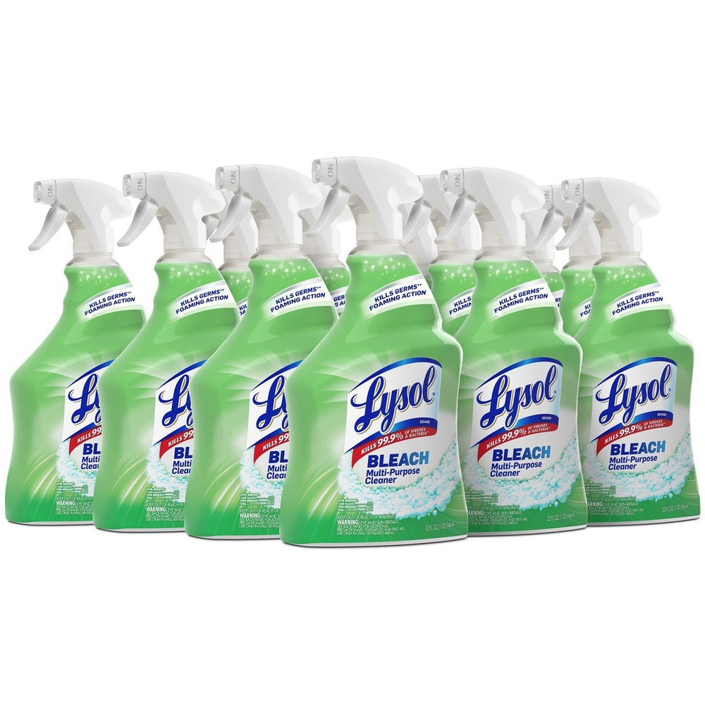 RAC78914CT - Optimize facility cleaning time with a foaming action formula that whitens while removing mold, mildew and soap scum. Equip cleaning staff with a powerful tool against germs: Lysol Multi-Purpose Cleaner Plus Bleach. Kill 99.9 percent of viruses and bacteria (including Norovirus and C. difficile) when used as directed on hard, nonporous surfaces. Enhance guest experiences with the multipurpose cleaner and deodorizer that works on glazed tile and ceramic, sinks, counters and high-touch bathroom surfaces. Arm cleaning staff with a nonabrasive formula that whitens on contact.