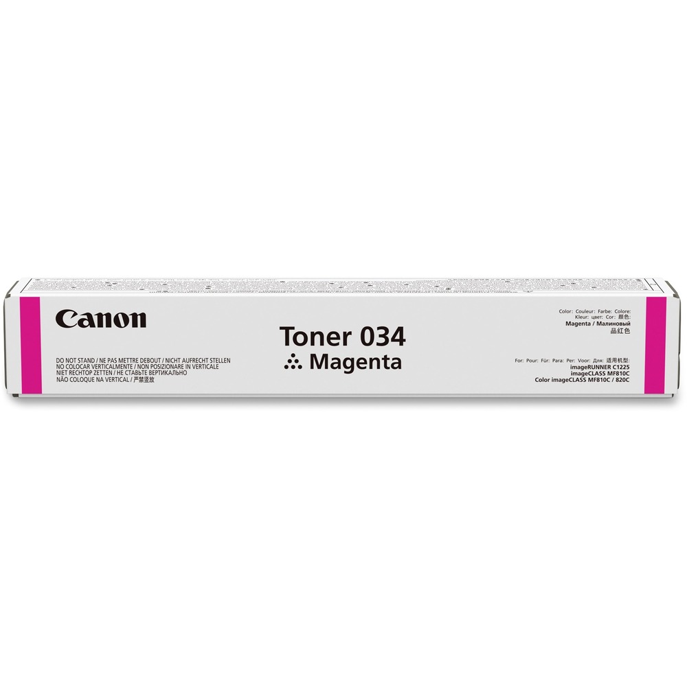 CNMCRTDG034M - This pQ Toner was developed for light production and office environments for your Canon imageRunner C1225, imageClass MF810C, Color imageClass MF810C and Color imageClass MF820C. This toner achieves truly balanced color reproductions as well as consistent image quality and high productivity. The pQ Toner includes wax within the toner particle, allowing oil-less fusing. It also contains a new resin formula within the particle to help enhance fusing performance, productivity and gloss quality. Use of this toner with your Canon device also allows energy savings due to improved fusing performance. Cartridge yields approximately 7,300 pages.