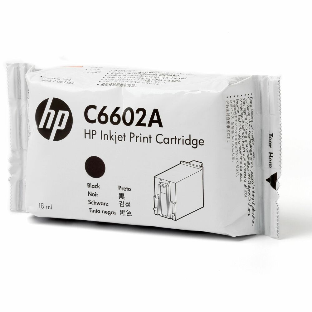 HEWC6602A - Black. Original. Offers faster printing speeds, quick-drying ink, plus a high-capacity ink reservoir. These print cartridges are ideal for transaction printing and remote applications, with ink formulated for printing on a wide variety of papers. More from the Manufacturer