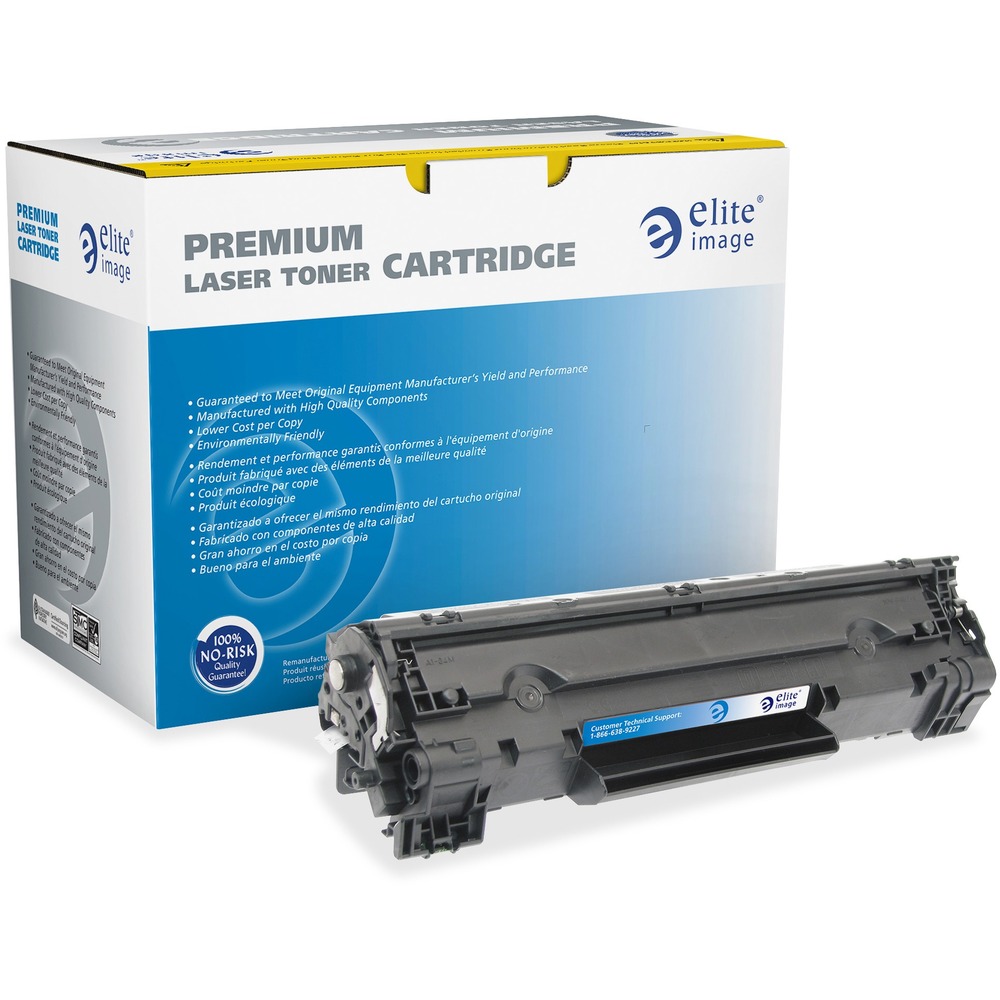 ELI75979 - Premium replacement toner is designed to be a true quality alternative to the OEM while offering significant savings. Toner contains magnetic image character-recognition ink for security purposes in printing checks. Use in your Hewlett-Packard LaserJet M127fn MFP, M127fw MFP, M201dw, M225dn and M225dw for exceptional performance. Remanufactured cartridge yields approximately 1,500 pages. Elite Image is ISO certified. More from the Manufacturer