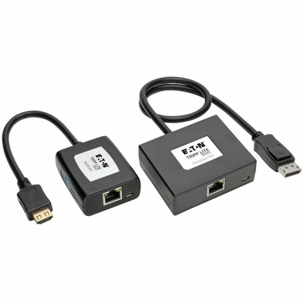 TRPB1501A1HDMI - Active extender kit includes a transmitter unit and a receiver unit that work in tandem to convert a DisplayPort audio/video signal to HDMI and then extend it to a projector, monitor or TV up to 150' away. Kit is capable of extending a high-definition 1080i (60 Hz) signal up to 150' and a 1080p (60 Hz) signal up to 125'. Green and orange LEDs on both units indicate when they are receiving power from the USB Micro-B cables and sharing a signal for quick reference. Universal design is compatible with all operating systems. Hassle-free functionality does not require an external power supply for immediate use. Plug-and-play technology makes installation quick and simple - with no software or drivers to install. Kit supports 24-bit True Color (8 bits per channel) and stereo audio. Extender kit is perfect for digital signs, trade shows, presentations, classrooms, churches and more. More from the Manufacturer