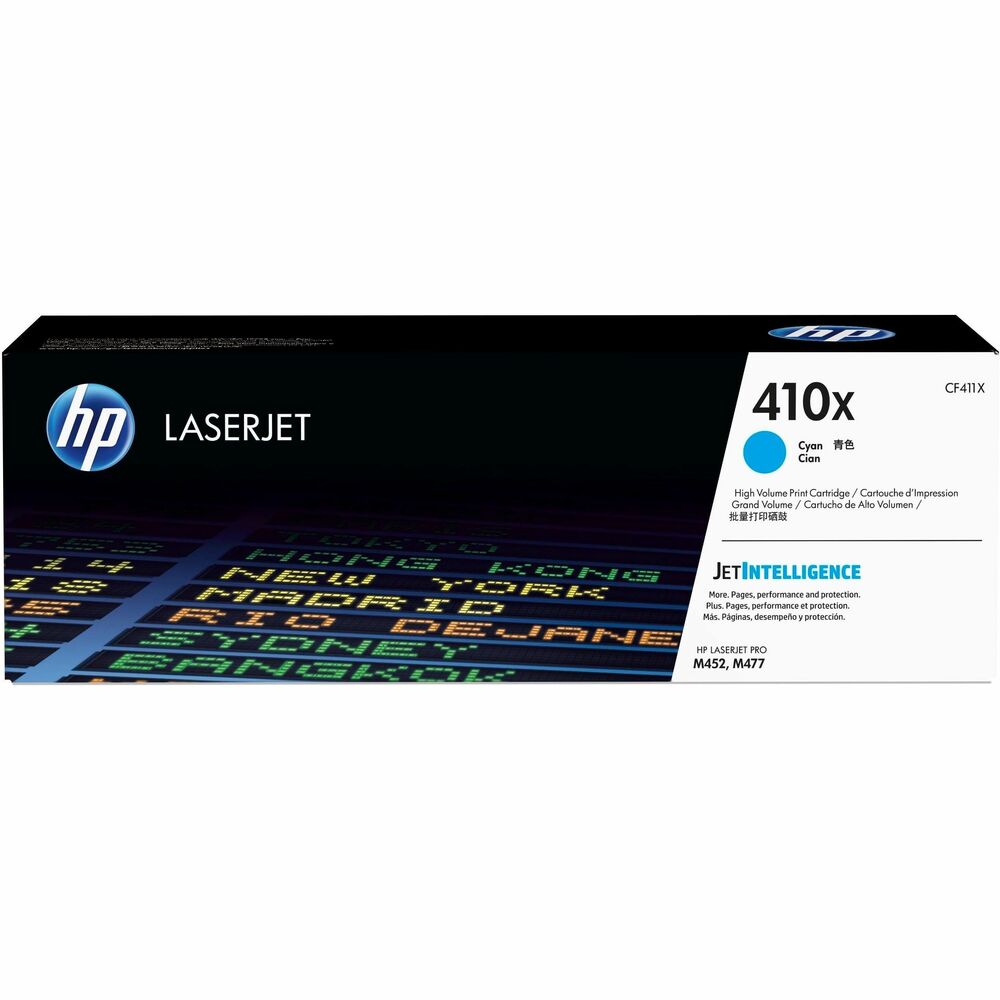 HEWCF411X - Count on this high-yield toner cartridge with JetIntelligence to deliver more pages than ever at fast speeds in your HP LaserJet Pro M452 and M477. Intelligently track toner levels with print-gauge technology to help ensure you get the pages you paid for. Anti-fraud technology and HP ColorSphere 3 toner ensure HP professional quality for producing sharp text, bold blacks and crisp graphics. Quickly replace your cartridge, using auto seal removal and easy-open packaging. Cartridge yields approximately 5,000 pages. More from the Manufacturer