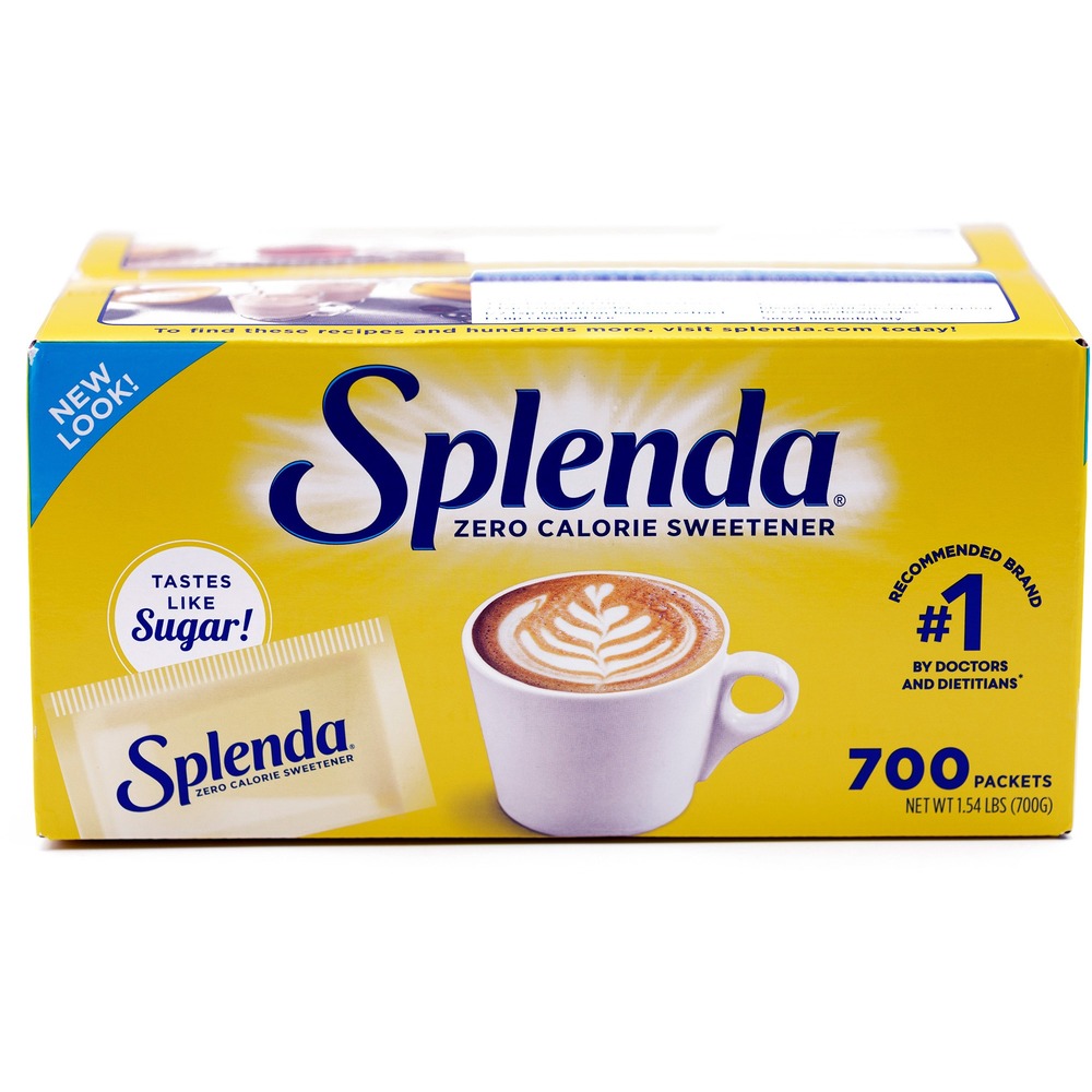 SNH200063 - Splenda in single-serve packets is a sugar substitute that has no calories. Made from sugar, so it tastes like sugar. Use in any food and beverage. Splenda is free of the unpleasant aftertaste associated with some other artificial sweeteners. Sweetener stays sweet during cooking and baking. Ideal for the whole family and for people with diabetes.