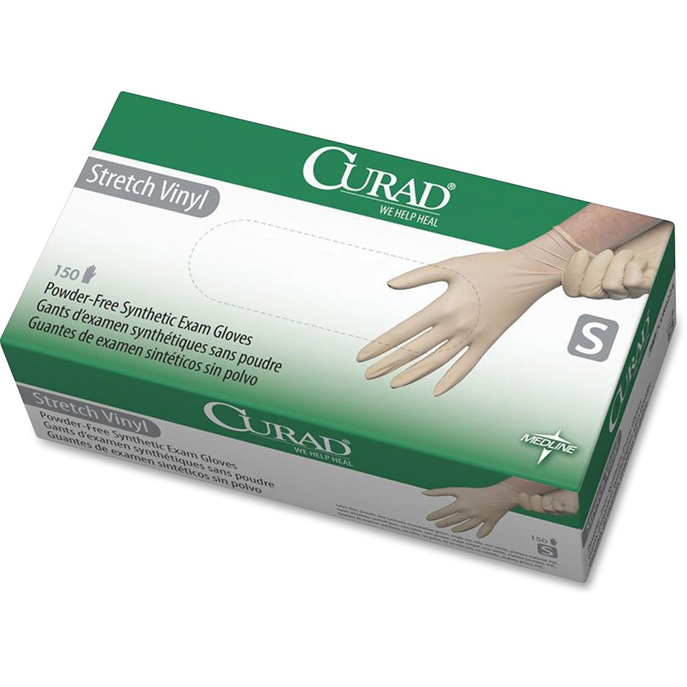MII6CUR9224 - Powder-free exam gloves are a latex-free alternative well-suited to the majority of clinical applications. Stretch vinyl material conforms to your hands for excellent tactile sensitivity when touch is critical. Tapered cuffs minimize roll-down and provide a reliable fit around your wrist. Nonsterile gloves are perfect for use in noncritical care units, laboratories and more. This product has an ingredient identified by California Proposition 65.
