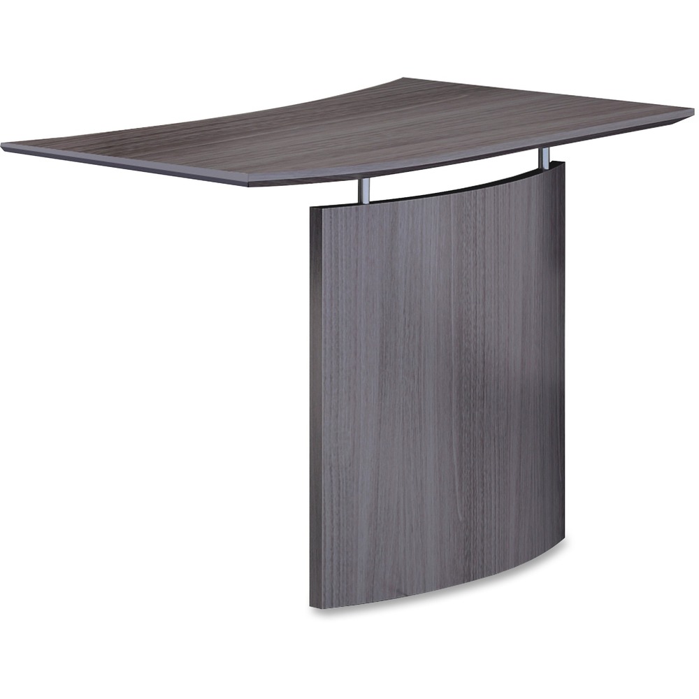 MLNMNBDGLLGS - Left curved bridge is part of the Mayline Medina Series that offers contemporary style and elegant functionality for your office. Clean lines, curved shapes and floating worksurfaces reflect Italian design influences. Gray Steel laminate finish ensures a beautiful collaboration with other Mayline furniture and complements most any decor. Laminate is stain-resistant, water-resistant and abrasion-resistant. Durable bridge features a built-in, full modesty panel and 1" thick floating worksurface with beveled PVC edge and silver detailing. It is not freestanding. Attach the bridge to a Medina desk or credenza to create a U-shaped worksurface.