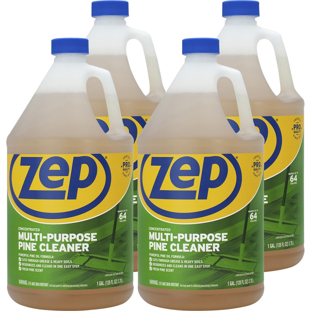 ZPEZUMPP128CT - Pine Multipurpose Cleaner cleans and deodorize in one easy step. The multipurpose product harnesses the power of pine oil to remove grease and grime from a variety of surfaces and leaves a pine scent in its wake, making it ideal for use in the kitchen, dining room and bathroom. It works on walls, floors, bathtubs, shower stalls and toilets around the home, office and school. One gallon of concentrate makes up to 64 gallons of cleaner.