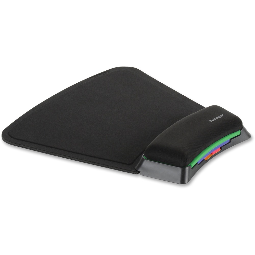 KMW55793 - Mouse pad features the SmartFit System that allows you to select your personal height setting using the color-coded fitting chart so you can work with your mouse for extended periods in optimal comfort. Height-adjustable inserts can be stacked up to your comfort color to help you set your wrist at the correct angle while using your mouse to work better in comfort. The cool, soft cushioning adapts to the natural curves of your wrists for premium comfort and support while you're scrolling and clicking to take pressure off your joints. Antimicrobial surface resists stains and odors for a worry-free experience. Nonskid base prevents it from sliding for excellent stability while you work.