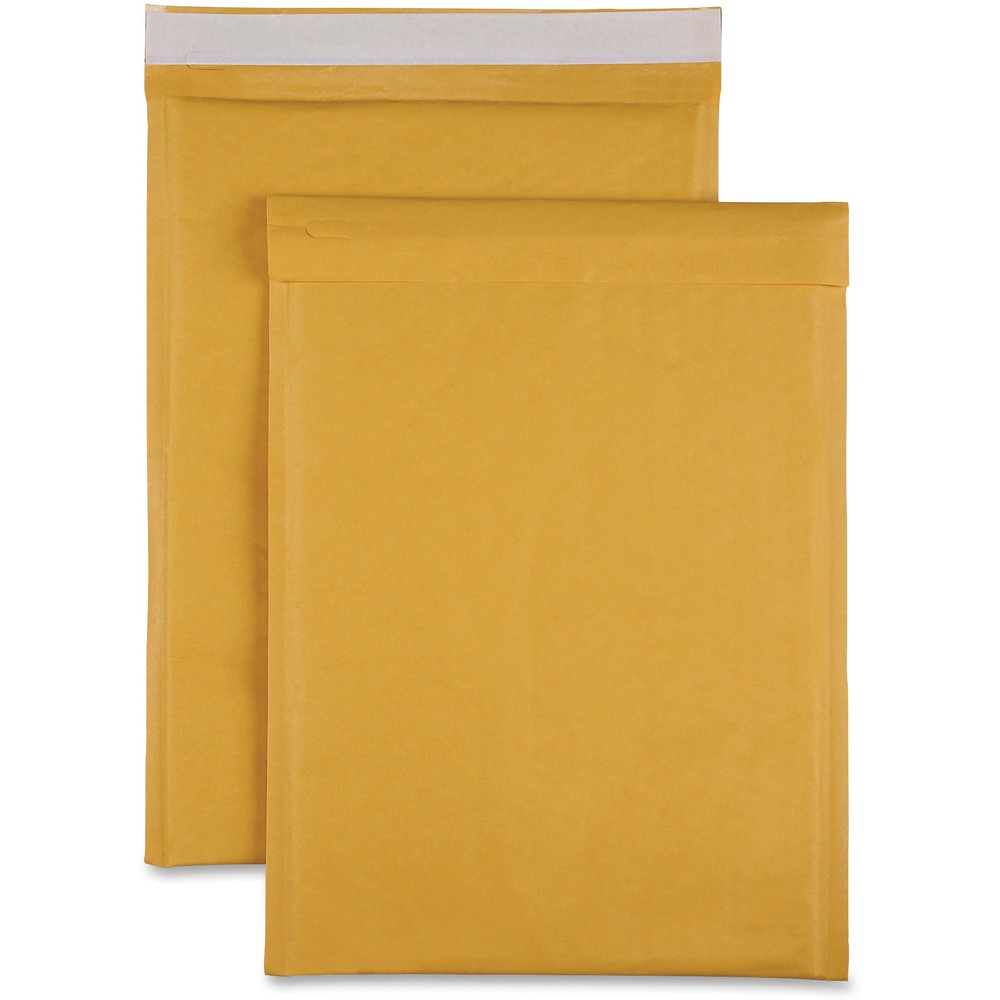 SPR74985 - Cushioned mailers are made of durable, Kraft material to keep your contained items protected during transit. Lightweight design helps keep your shipping costs to a minimum. Self-seal closure seals your package quickly without requiring water or glue. Interior bubble cushioning ensures your items arrive without any damage.