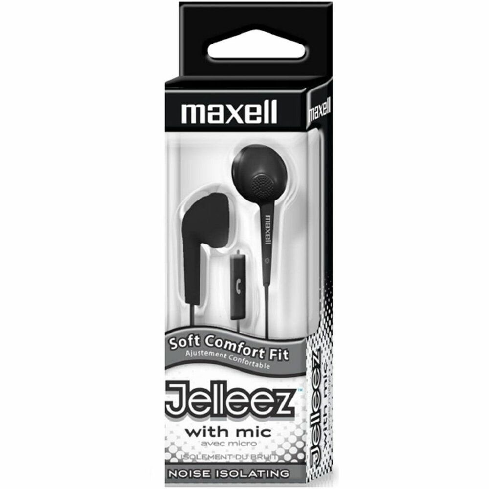 MAX191569 - Jelleez earbuds feature soft, gel earpieces that nestle securely yet comfortably in your ear for an enjoyable listening experience. Built-in microphone allows hands-free conversations so you can talk while you're on-the-go. Compact size allows you to keep these earbuds virtually anywhere to ensure they're always within quick reach. Lightweight design provides a relaxed, enjoyable fit to stay comfortable in your ears through extended listening periods.