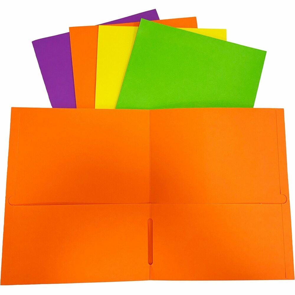 SPR78548 - Two-pocket folder is made from a sturdy, leatherette paper stock to keep your papers safe and organized. Convenient card holder on the inside pocket provides a simple way to personalize each folder. Folder is designed to hold letter-size papers, files, documents and more.