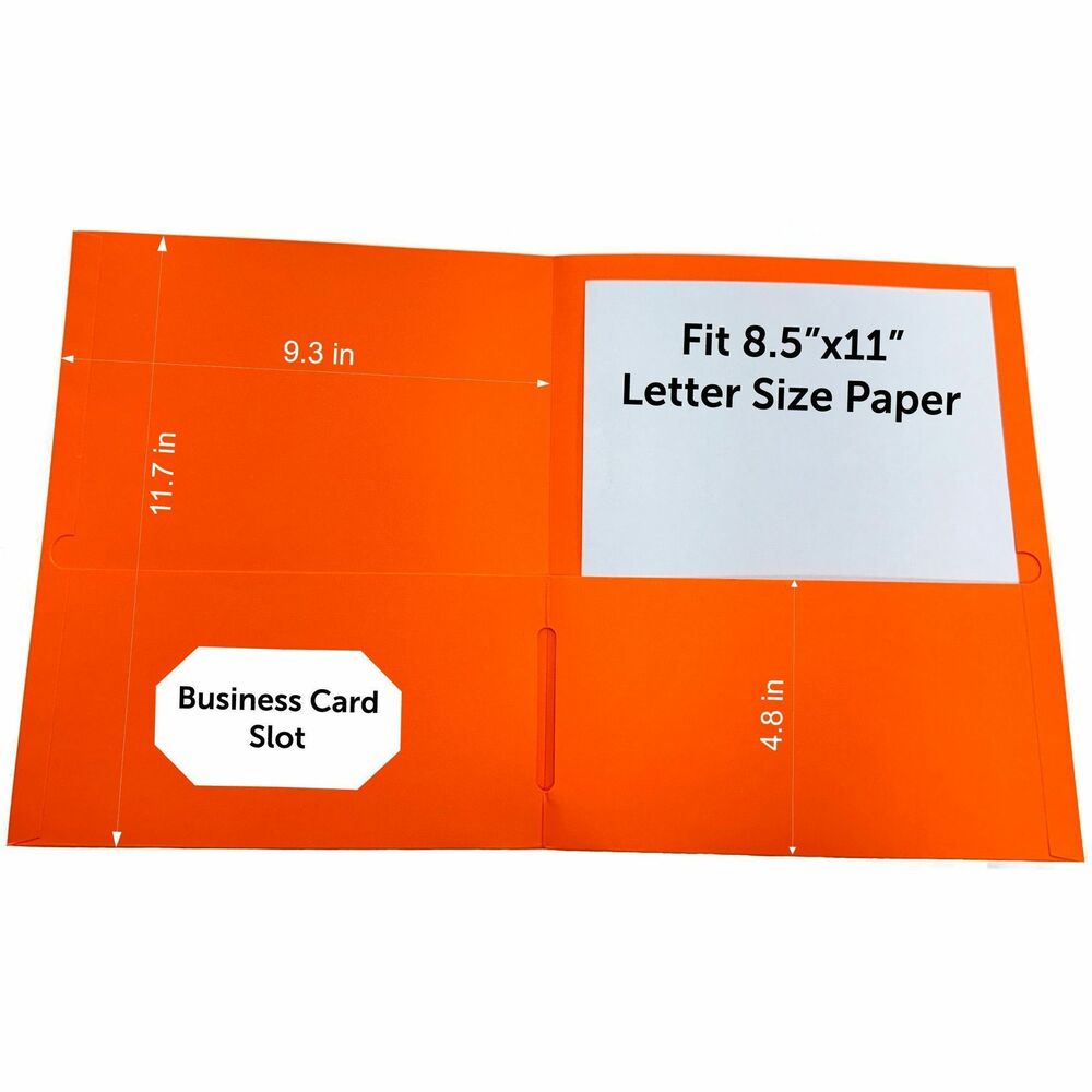 SPR78551 - Two-pocket folder is made from a sturdy, leatherette paper stock to keep your papers safe and organized. Convenient card holder on the inside pocket provides a simple way to personalize each folder. Folder is designed to hold letter-size papers, files, documents and more.
