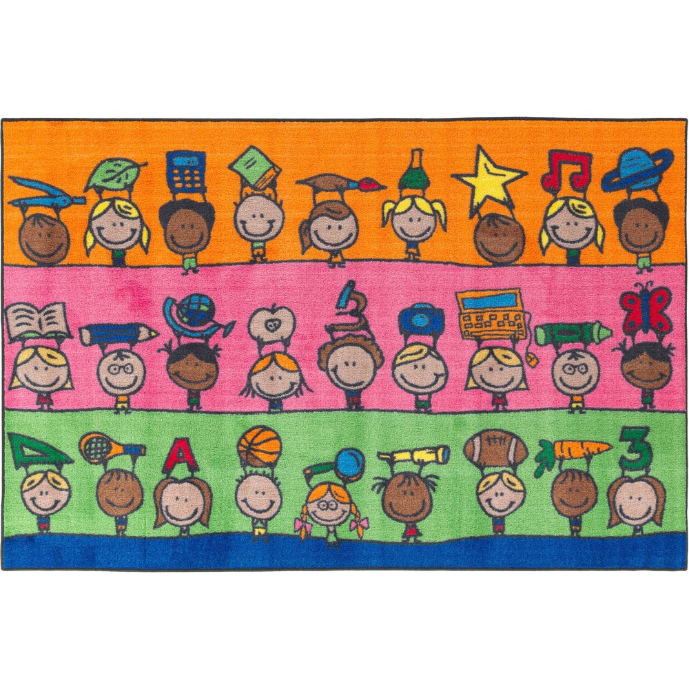 FCICE19016W - Informational rug lets children explore health and wellness with animated friends who showcase the fun ways to learn and grow. Robust construction allows multiple display options to use on the floor or wall as a visual aid. Skid-resistant backing prevents the rug from sliding on smooth surfaces for increased safety. High-quality print is manufactured at 625 dpi for crisp, detailed images with excellent definition and clarity. Highly durable design is bound and double-stitched with nylon edge yarn for reliable strength and sturdiness. Antimicrobial treatment helps you maintain a germ-free environment by guarding against odor, mildew and mold. Scotchgard Protector resists heavy soils so you can more effectively clean the rug after spills and accidents.