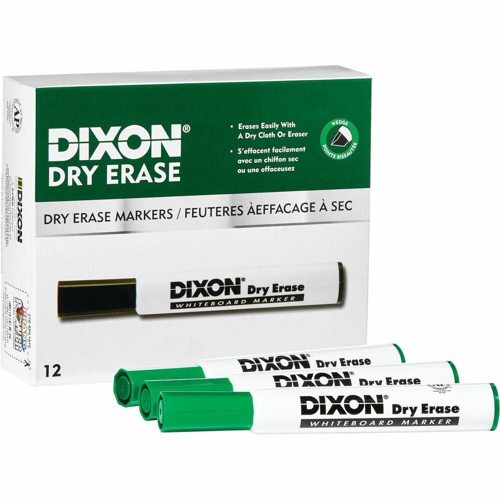 DIX92104 - Ticonderoga Dry Erase Markers are extremely low-odor, making them perfect for classrooms or boardrooms. Nontoxic ink is quick-drying and smearproof. Marks remove easily and completely from whiteboards or any nonporous surface with a dry cloth or eraser. Markers feature a durable, wedge tip and vented cap. PMA-certified, nontoxic construction is safe for children. With a rich history of quality spanning more than 100 years, teachers trust Ticonderoga.