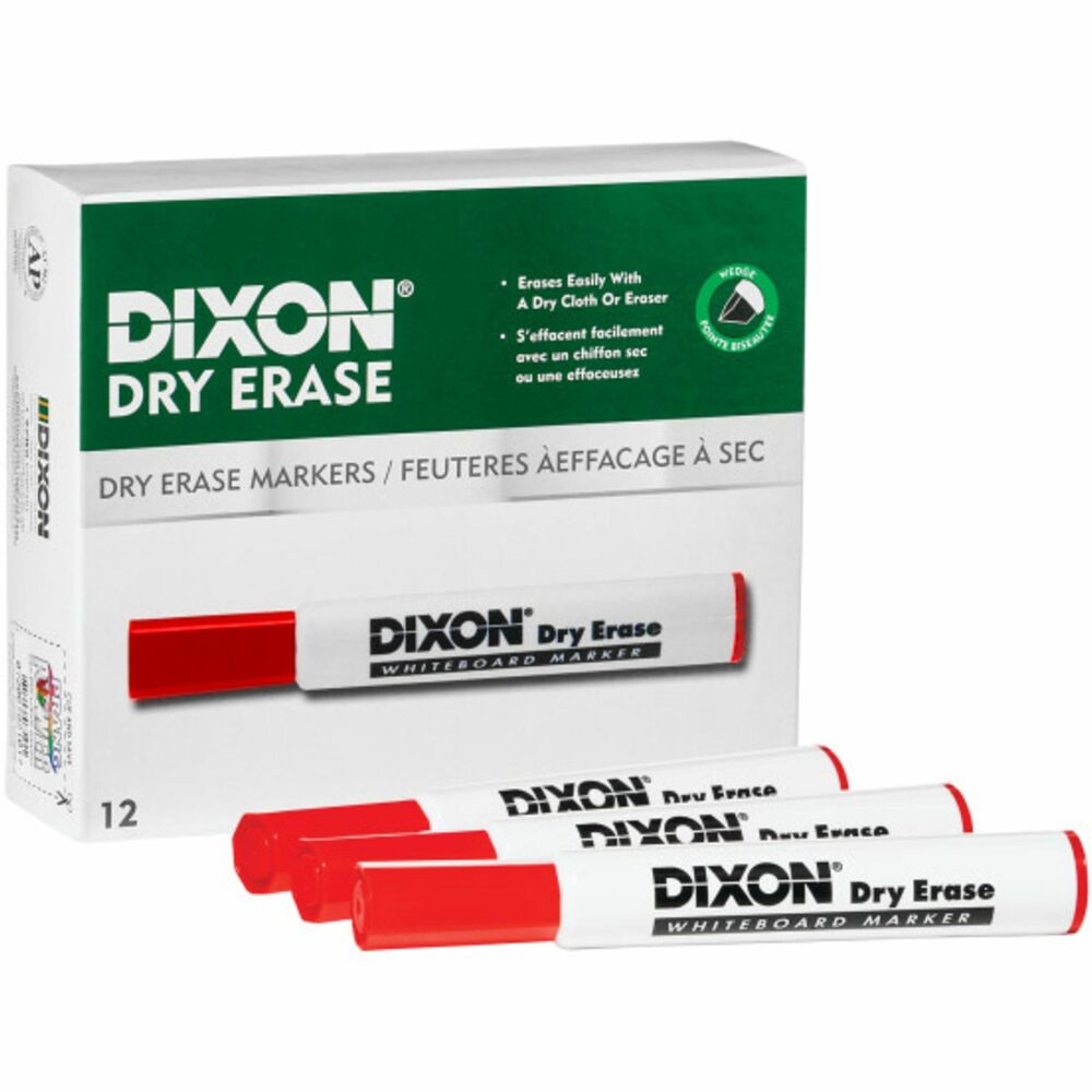 DIX92101 - Ticonderoga Dry Erase Markers are extremely low-odor, making them perfect for classrooms or boardrooms. Nontoxic ink is quick-drying and smearproof. Marks remove easily and completely from whiteboards or any nonporous surface with a dry cloth or eraser. Markers feature a durable, wedge tip and vented cap. PMA-certified, nontoxic construction is safe for children. With a rich history of quality spanning more than 100 years, teachers trust Ticonderoga.