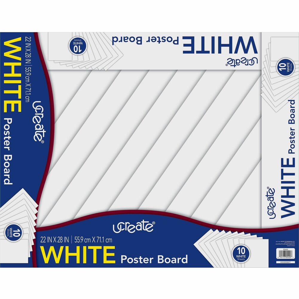 PAC5420 - Convenient package of white poster board is great for making posters, signs, announcements, charts and art projects. It is great to have on hand for home or office use. Recyclable boards are film-wrapped with an attractive top sheet.