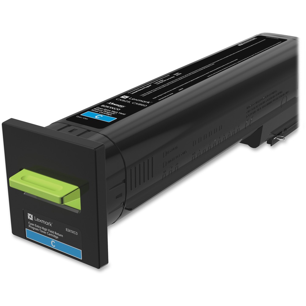 LEX82K1XC0 - Return Program toner cartridge offers an extra-high yield and is essential to Lexmark Print System performance. Unison toner consistently delivers outstanding image quality, ensures long-life system reliability and promotes superior sustainability - all in an innovative, shake-free print system. Cartridge is compatible with Lexmark CX825dte, CX825dtfe, CX860dte, CX860dtfe, CX860de and CX825de. Genuine Lexmark supplies are engineered to work best together with your Lexmark printer, delivering excellent print quality from the first page to the last. Return Program toner cartridge is a patented device that is sold at a special price subject to the restriction that the cartridge may be used only once. Following the initial use, return the cartridge only to Lexmark for remanufacture and/or recycling. Perfect for high-volume printing, extra high-yield cartridge maximizes your savings and yields approximately 22,000 pages.