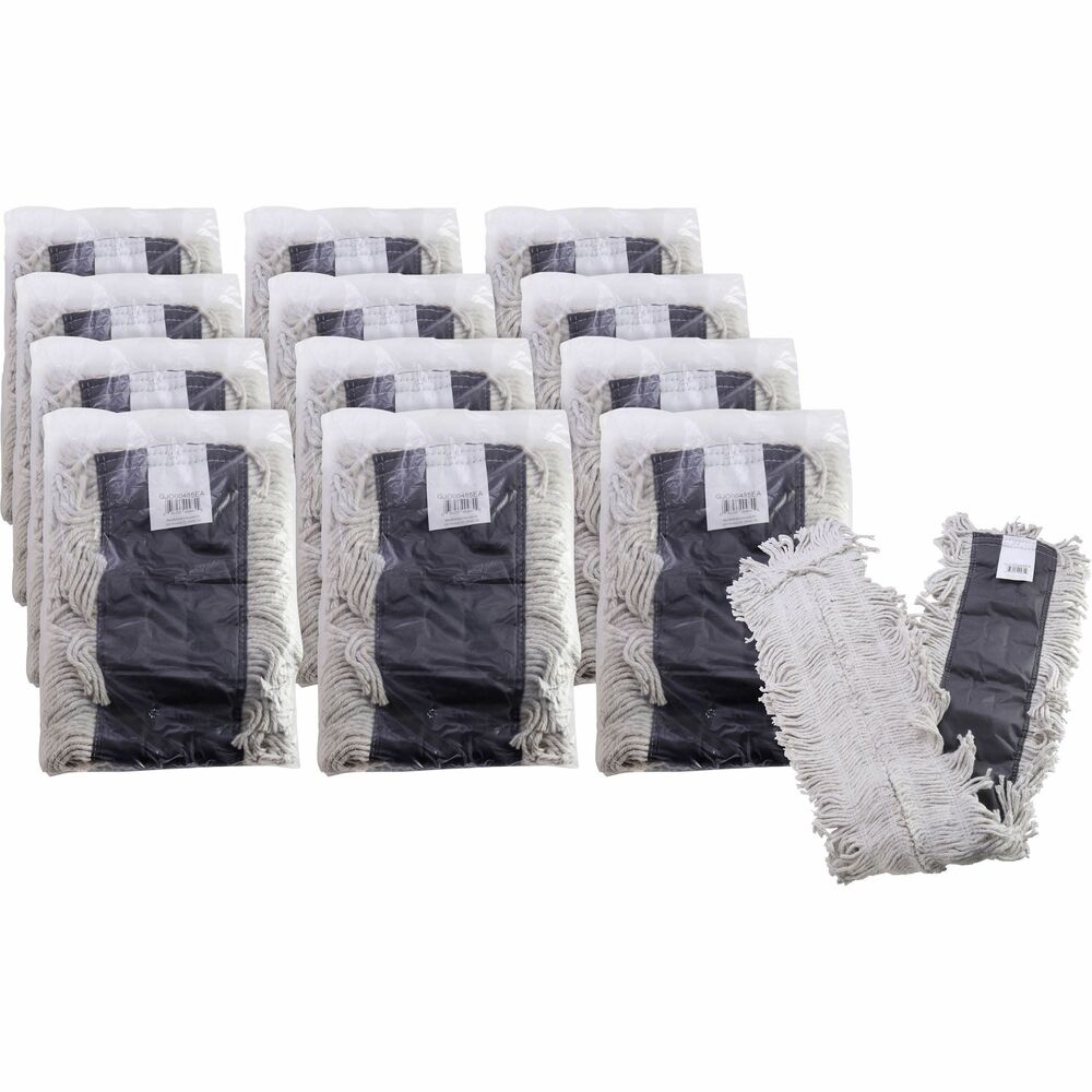 GJO00485CT - Disposable dust mop refill keeps you ready for everyday dusting. Four-ply, cotton yarn is soft, absorbent, strong and durable. Slot Pocket synthetic backing is quick-drying. Disposable nature means you can just toss it away once you are done. Dust mophead is made of cotton. Handle and frame are sold separately. Refill is compatible with the Genuine Joe 1" x 60" Vinyl-coated Steel Handle, 1" x 60" Wooden Handle and 1-1/2" x 60" Wooden Handle.