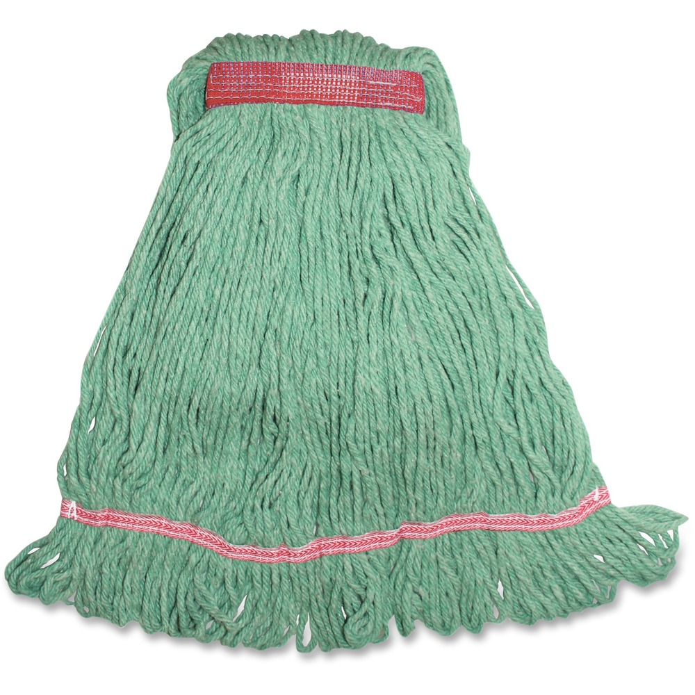GJOLGR1BCT - Large mophead with a 1-1/4" narrow headband is ideal for general cleaning and disinfecting. Four-ply synthetic blend of rayon and cotton offers added tensile strength and durability. Synthetic blend fibers absorb six to seven times their weight. Looped-end yarn reduces fraying and linting. Tailband creates larger and more consistent floor coverage while mopping, reducing missed spots and labor. This mophead is the ideal choice when the mop will be laundered.