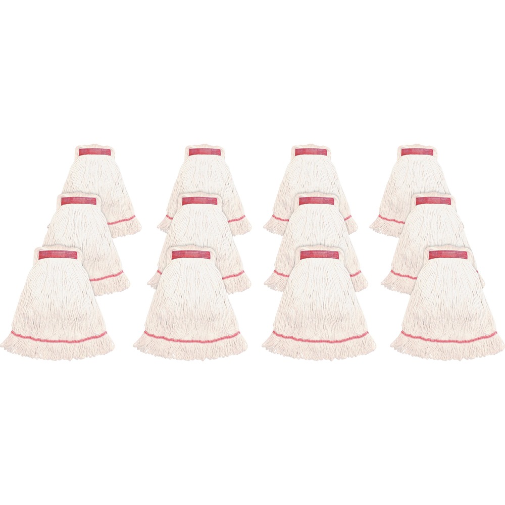 GJOLWH1BCT - Large mophead with a 1-1/4" narrow headband is ideal for general cleaning and disinfecting. Four-ply synthetic blend of rayon and cotton offers added tensile strength and durability. Synthetic blend fibers absorb six to seven times their weight. Looped-end yarn reduces fraying and linting. Tailband creates larger and more consistent floor coverage while mopping, reducing missed spots and labor. This mophead is the ideal choice when the mop will be laundered.